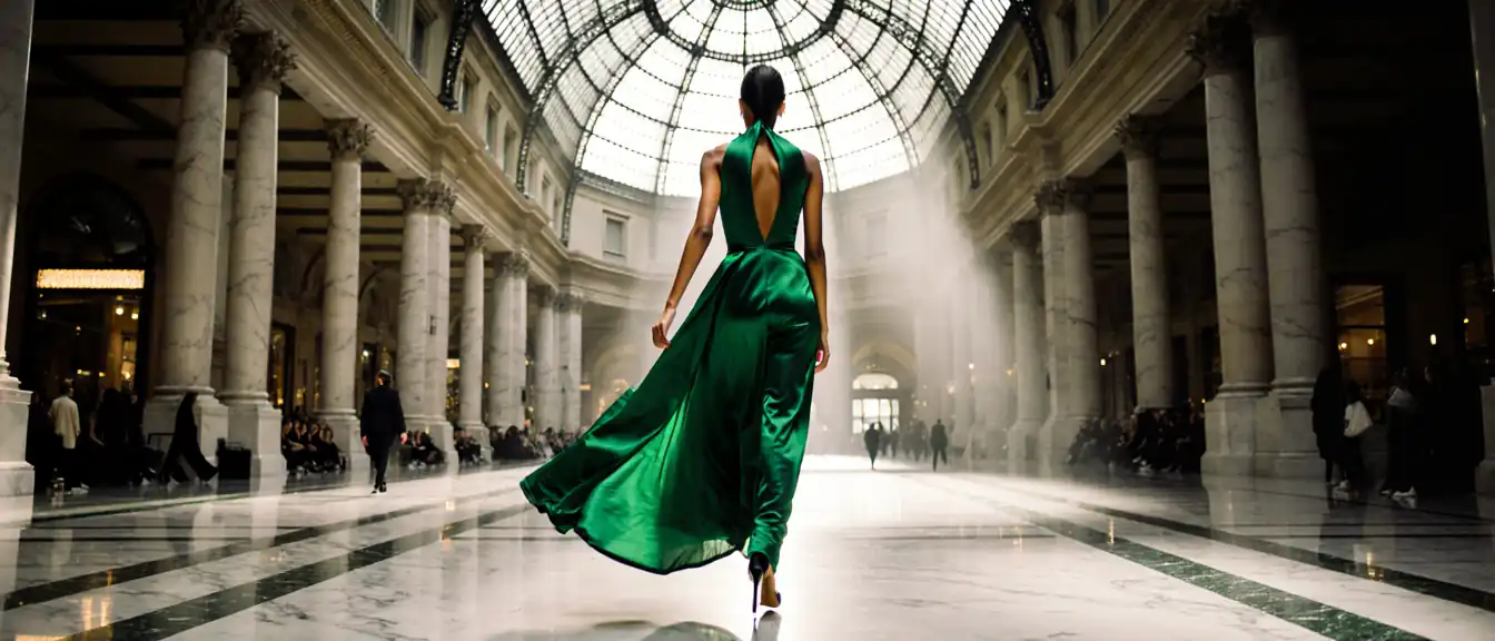 Арина Соболенко продемонстрировала подиумную походку в наряде от Gucci на мероприятии Vogue World в Милане