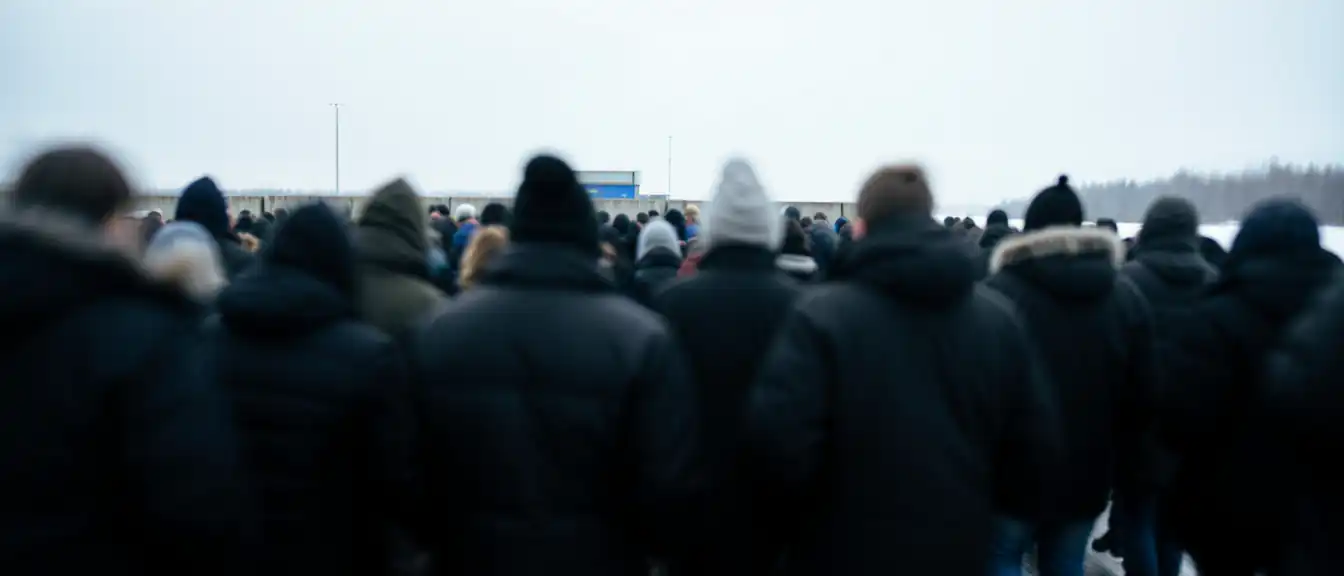 Нарвский тупик: поток эстонских туристов перегрузил пограничный переход