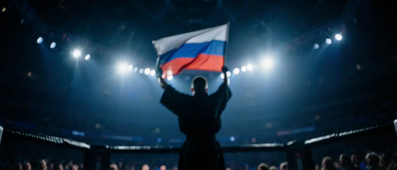Ислам Махачев не стал реагировать на претензии Мераба Двалишвили по поводу использования российского триколора