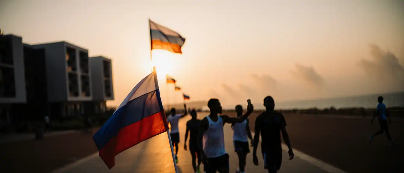 Символика России украсила Олимпийскую деревню на Юношеских олимпийских играх в Дакаре